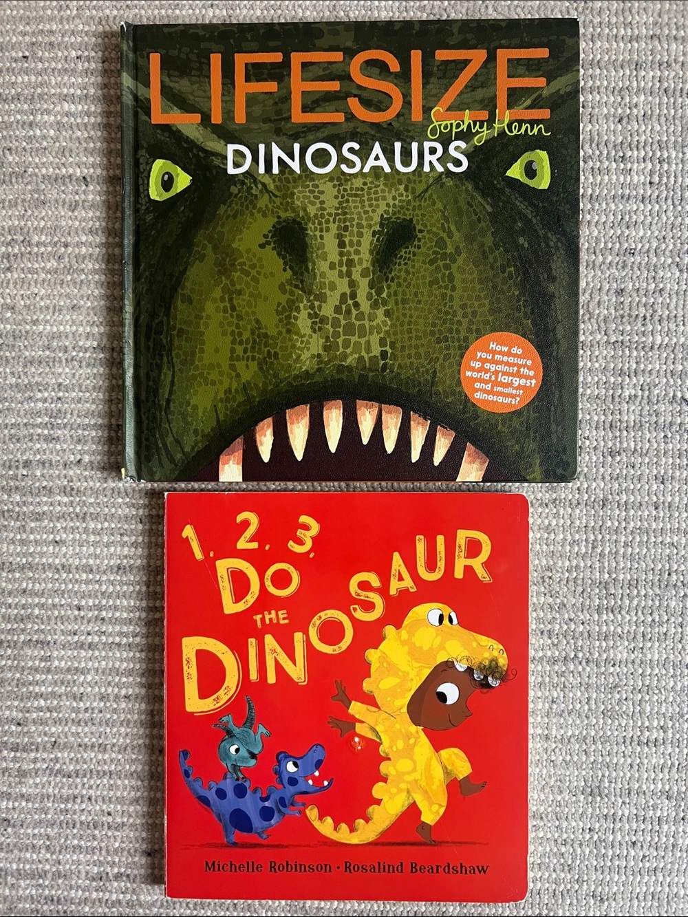 Lifesize Dinosaurs & 1,2,3, Do The Dinosaur Books by Kane Miller